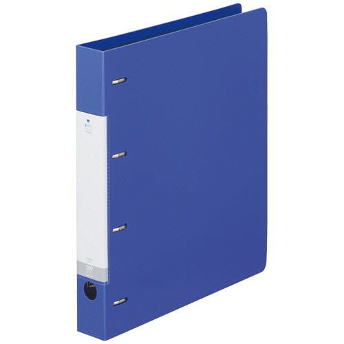 ﾘｸｴｽﾄ D型ﾘﾝｸﾞﾌｧｲﾙ A4ﾀﾃ 4穴 300枚収容 30mmとじ 背幅41mm 青 1冊