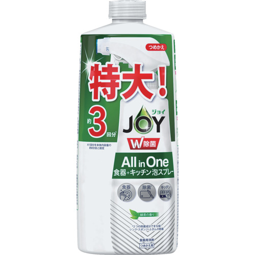 Ｐ＆Ｇ　ジョイ　Ｗ除菌　ＡＬＬｉｎＯＮＥ　食器＋キッチン　緑茶の香り　詰め替え　約３回分　６３０ｍｌ画像