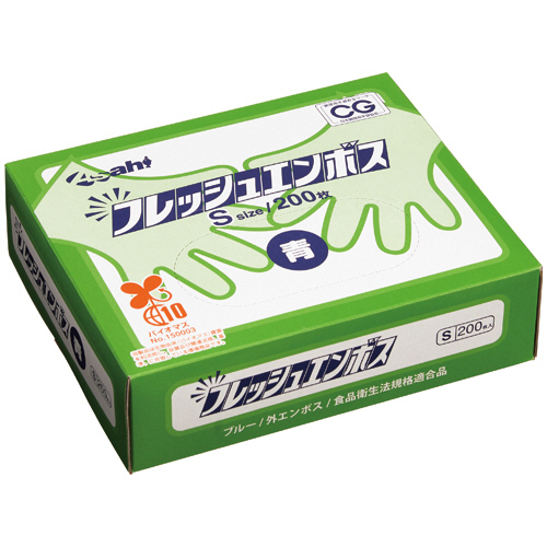 ﾌﾚｯｼｭｴﾝﾎﾞｽ(ﾊﾞｲｵﾏｽ) S 外ｴﾝﾎﾞｽ ﾌﾞﾙｰ 1箱(200枚)画像