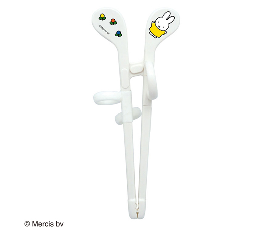 エジソンのお箸mini（右手用）miﬀy ホワイト 12個入