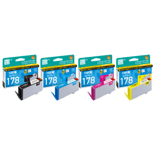 ﾘｻｲｸﾙｲﾝｸｶｰﾄﾘｯｼﾞ ｼｱﾝ(染料) [HP:CB318HJ互換] ECI-HP178C-V 1個画像