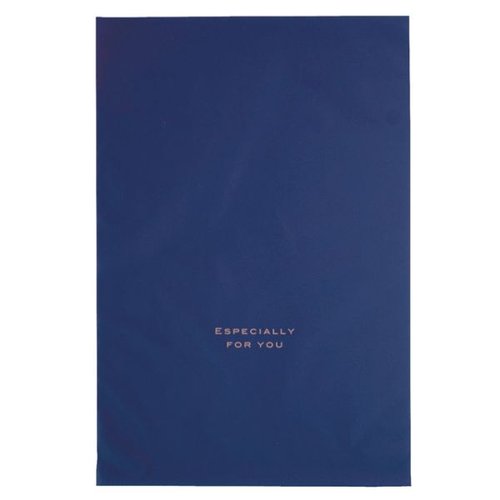 ラッピング用品 梨地バッグネイビー-L(30枚) ヘッズ画像