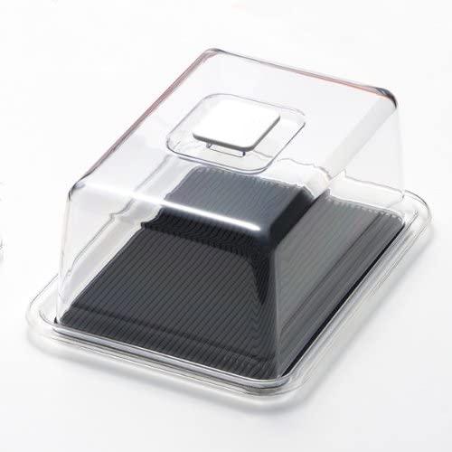 製菓・製パン用品 MT-1101 クリアラブリーハット 角 特大 ブラック画像