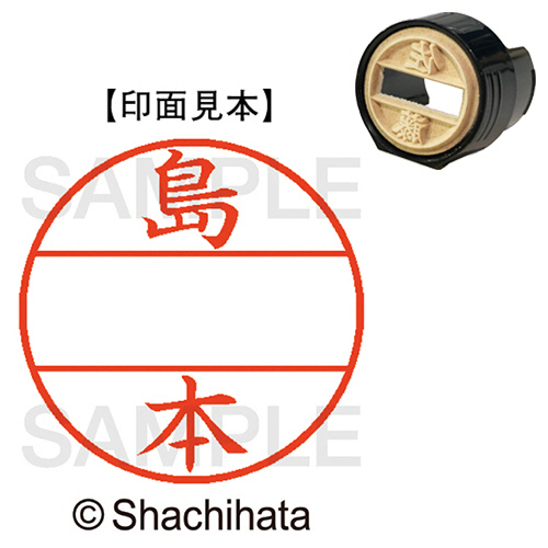 ﾃﾞｰﾀｰﾈｰﾑEX15号 ﾏｽﾀｰ部(印面) 既製 島本 1個画像