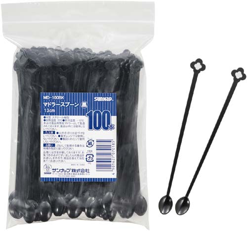 マドラースプーン　ブラック　１００本画像