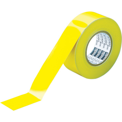 ﾗｲﾝﾃｰﾌﾟ ｺﾞﾐｾﾞﾛﾀｲﾌﾟ 幅50mm×長さ50m ｲｴﾛｰ 1巻画像