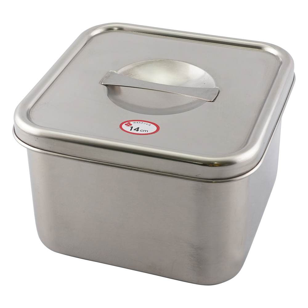 ツマミ付き　ステンレス角型ポット　1.8L画像