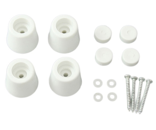 ゴム戸当り　20×23　白　4個入画像