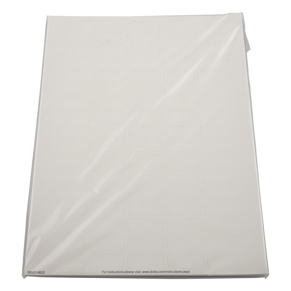 マイクロチューブ用ラベル　1.5mL用ホワイト　1箱(85枚×20ラベル入)画像