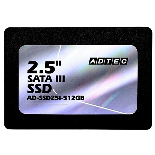 3D NAND SSD 2.5inch SATA 512GB 1枚 | AD-SSD25I-512GT | アドテック