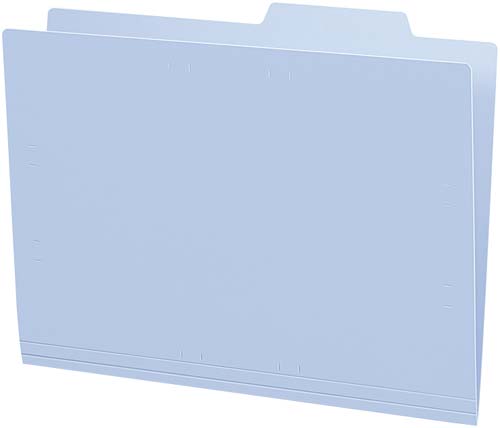 個別フォルダー（ＰＰ製・５０枚パック）青画像