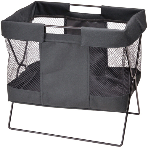 ﾒｯｼｭﾊﾞｽｹｯﾄ 小 ﾌﾞﾗｯｸ 1個画像