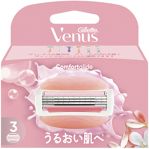 ｳﾞｨｰﾅｽ うるおい肌 ﾎﾜｲﾄﾃｨの香り 替刃 1ﾊﾟｯｸ(3個)画像