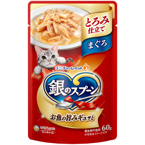 銀のｽﾌﾟｰﾝ ﾊﾟｳﾁ(ｳｪｯﾄ) とろみ仕立て まぐろ 60g 1ｾｯﾄ(16ﾊﾟｯｸ)画像