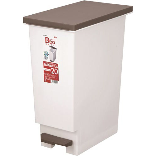 消臭スリムペダル２０　ホワイト画像