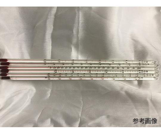 赤液棒状温度計　-30～105℃画像
