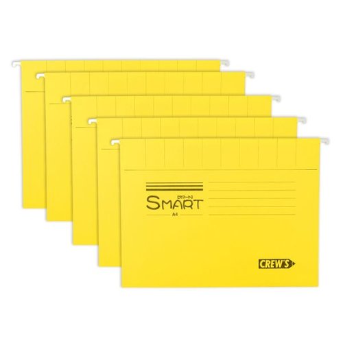 筆記具 ハンギングファイル イエロー 5枚入 クルーズ [ケース販売]