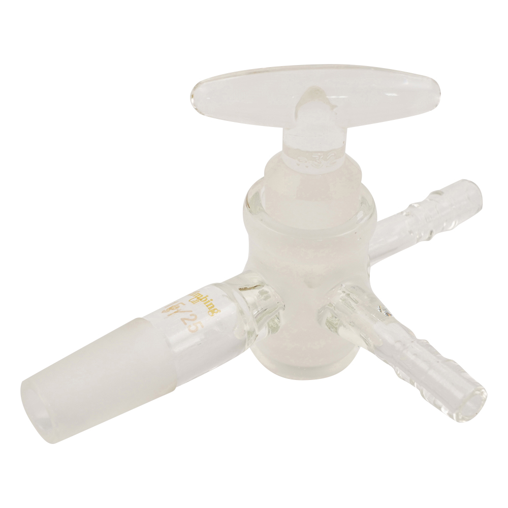 共通摺合付三方コックⅠ型　ガラスコック　TS15／25