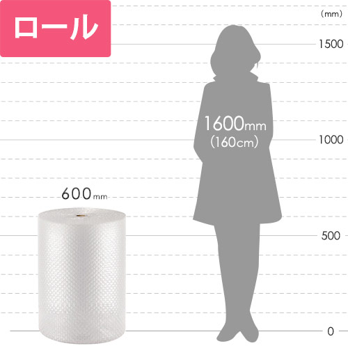 小物や割れ物の梱包などに！定番タイプのプチプチロール