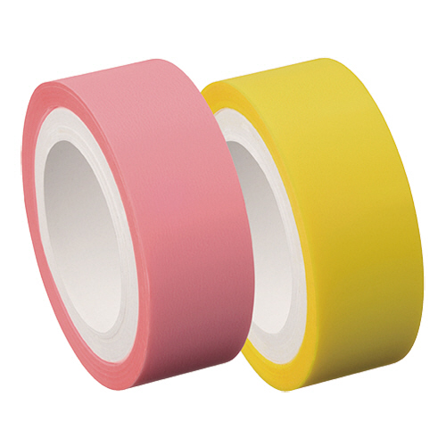 ﾒﾓｯｸﾛｰﾙﾃｰﾌﾟﾌｨﾙﾑﾀｲﾌﾟ詰替15mm幅ﾊﾟｽﾃﾙﾋﾟﾝｸ&ｲｴﾛｰ 1ﾊﾟｯｸ(2巻)画像