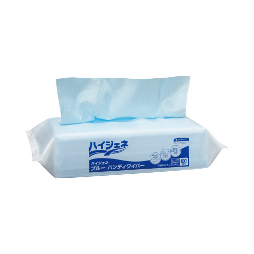 ハイジェネ　ハンディワイパー　ブルー　１６パック画像
