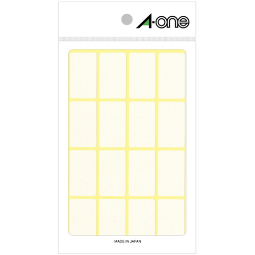 ﾌﾘｰﾗﾍﾞﾙ[手書き用] 白無地 19×33mm 1ﾊﾟｯｸ(240片:16片×15ｼｰﾄ)画像