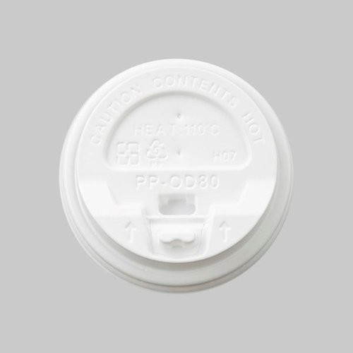 80口径PPリフトバックリッド(白) [ケース販売]画像