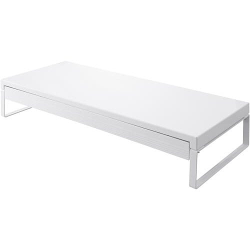 机上台　引出し付き　幅５９０ｍｍ　白画像