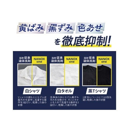 NANOX one スタンダード 詰替 10kg パッケージの上面が見える状態で、詰替用の大容量製品が目立つ。