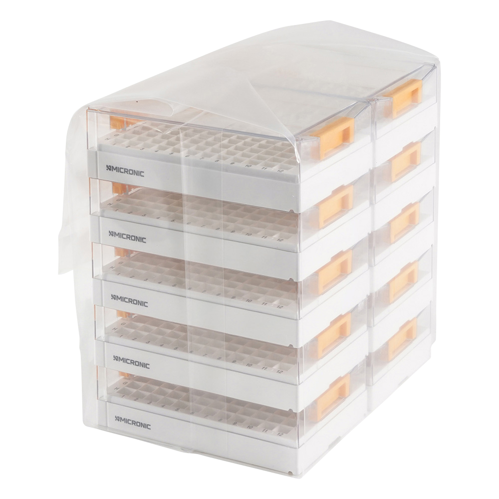 96well format用ラック Micronic96-2 high cover 1箱（10ラック入）画像