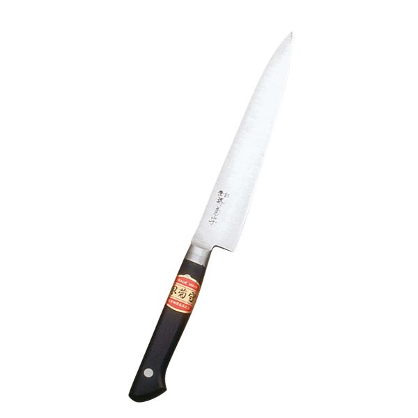 堺菊守　日本鋼　口金付　ペティナイフ18cm　N-118　河村刃物画像