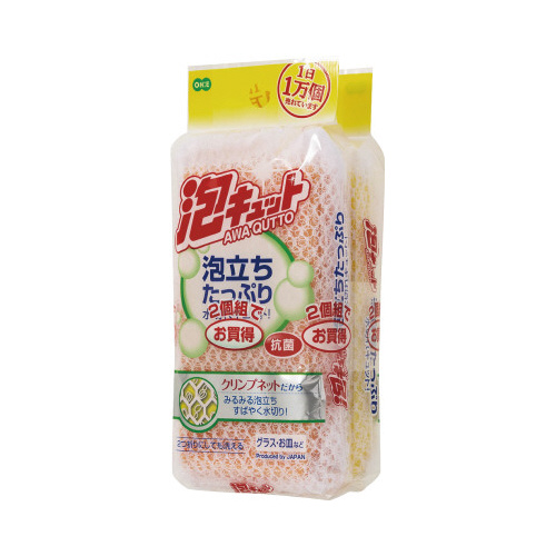泡キュット　ネットスポンジ２個画像