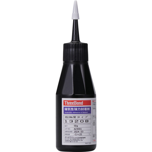 嫌気性強力封着剤 中強度･低粘度･浸透性ﾀｲﾌﾟ TB1320B 50g 緑色 1本画像
