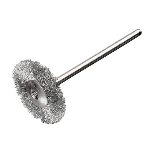 軸付ﾐﾆﾁｭｱﾌﾞﾗｼ 平型 Φ22 1個画像