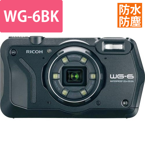 防水防塵デジタルカメラ　WG-6BK画像