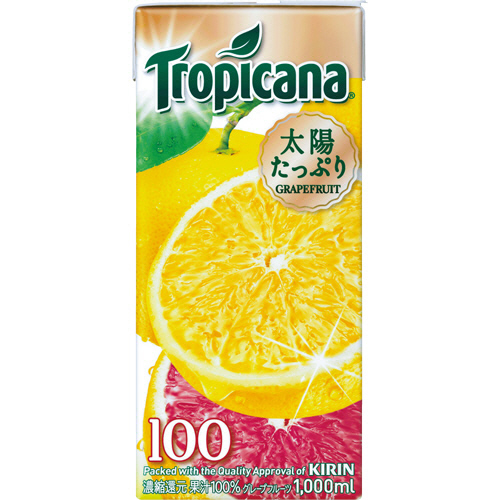 ﾄﾛﾋﾟｶｰﾅ 100%ｼﾞｭｰｽ ｸﾞﾚｰﾌﾟﾌﾙｰﾂ 1L 紙ﾊﾟｯｸ 1ｹｰｽ(6本)画像