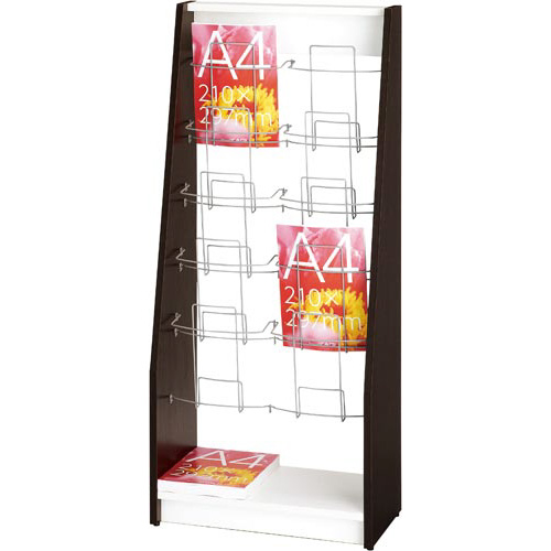 木製カタログスタンド２　ダブル　ダーク２画像