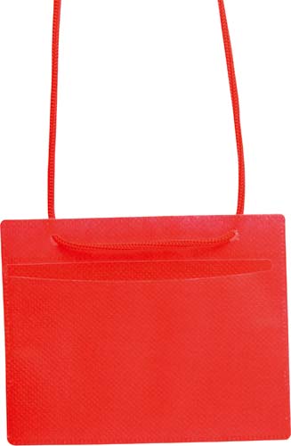 カラーイベント名札（名刺サイズ）　赤　５０個入