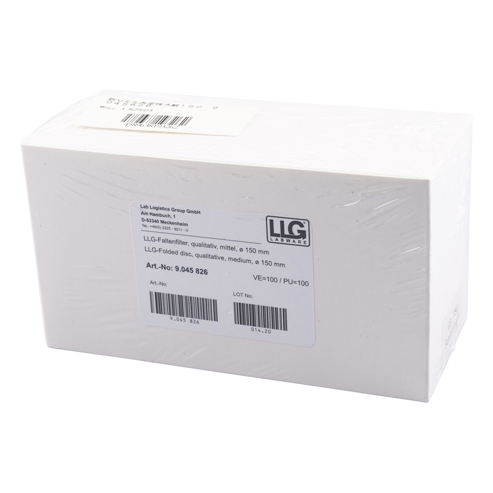 折りたたみ定性濾紙　Φ150mm　100枚入画像
