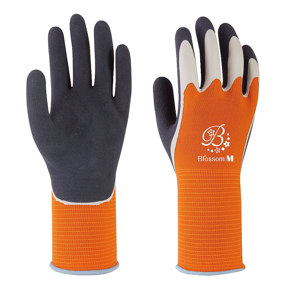 ブロッサムラバーグローブ オレンジ M画像