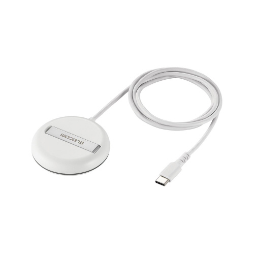 ワイヤレス充電器　Qi2対応　マグネット　ホワイト