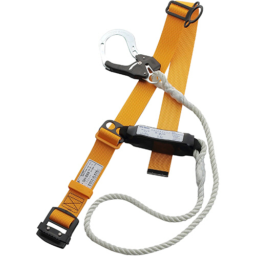 墜落制止用器具 胴ﾍﾞﾙﾄ型 ﾛｰﾌﾟ式 黄 1本画像