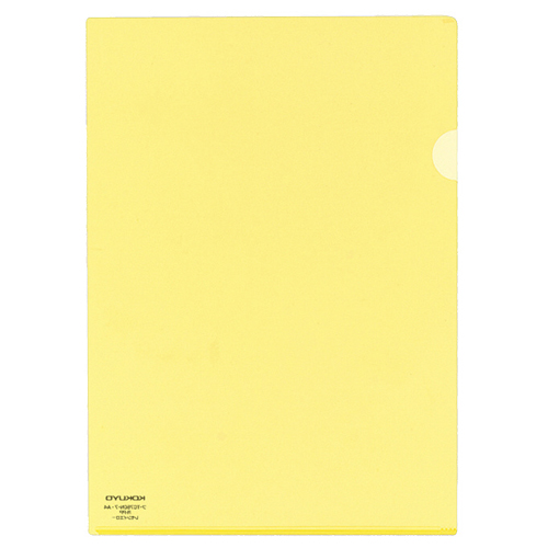 ｸﾘﾔｰﾎﾙﾀﾞｰ ｽｰﾊﾟｰｸﾘﾔｰ10(ﾃﾝ) A4 ﾚﾓﾝｲｴﾛｰ 1ﾊﾟｯｸ(5枚)画像