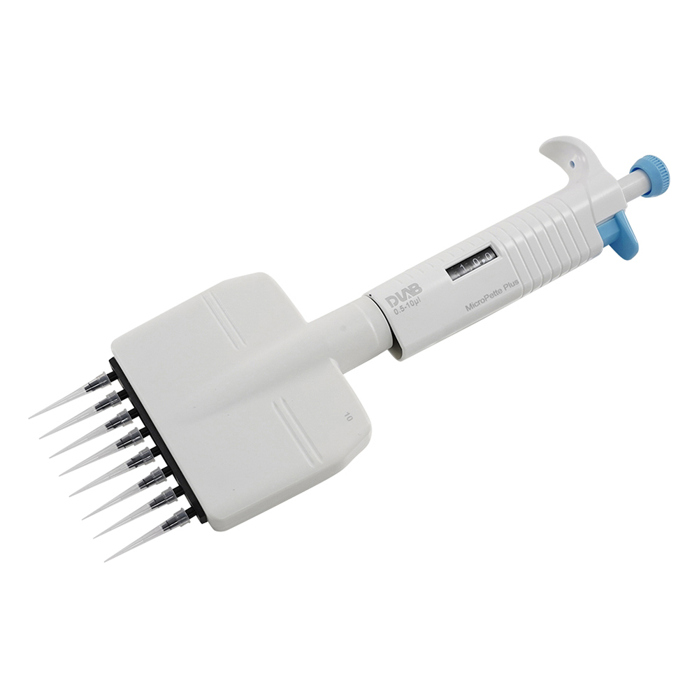 マイクロペットプラス マルチチャンネル・容量可変タイプ 容量範囲 0.5～10μL チャンネル数 8画像