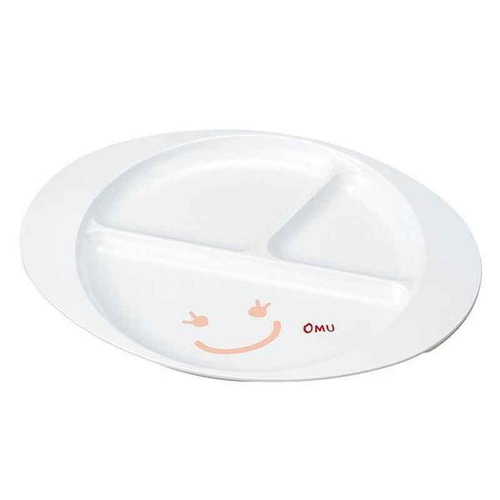 ランチプレート 27cm OMU SMILE 皿 食器 子供用食器 プラスチック 日本製 たらこ画像