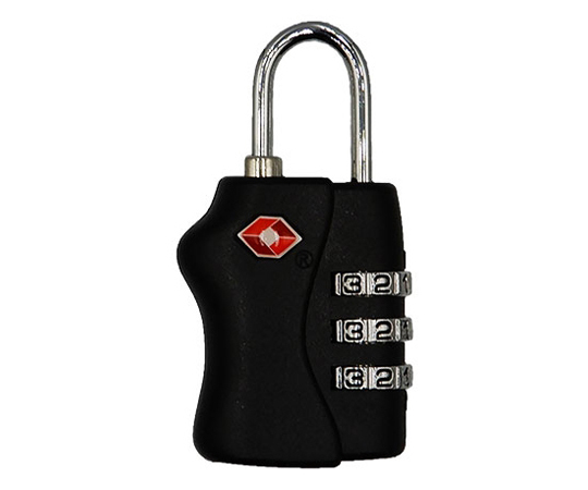 TSA南京錠 3ダイヤル ブラック画像