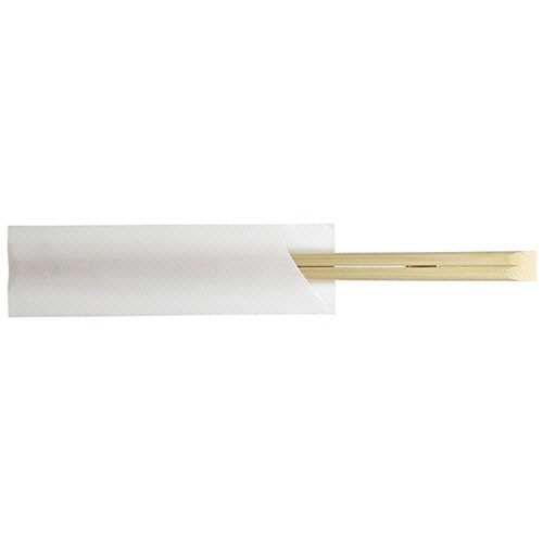 竹天削箸 白無地ハカマ 21cm 1パック(100膳)画像
