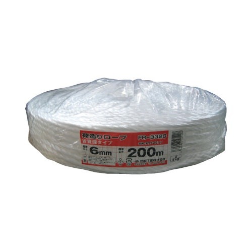 荷造りロープ　６ｍｍ×２００ｍ　１巻画像
