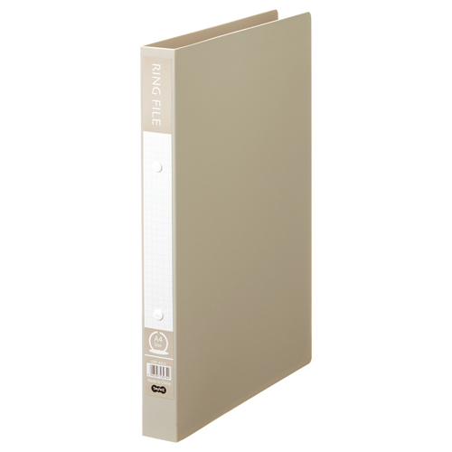 ﾘﾝｸﾞﾌｧｲﾙ A4ﾀﾃ 2穴 200枚 ﾘﾝｸﾞ内径25mm背幅30mmｸﾞﾚｰ 1冊画像