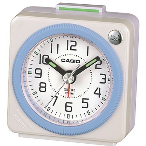 ｸｵｰﾂ置時計 ﾊﾟｰﾙﾎﾜｲﾄ･ﾌﾞﾙｰ 1台